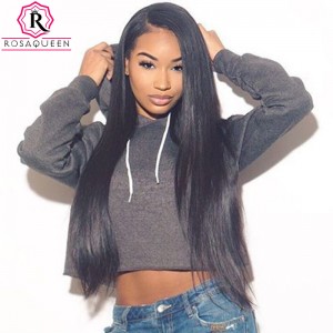 360 Frontal Closure With 2 Bundles Straight Brazilian Virgin Hair 360 Lace Frontal