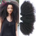 Mongolian Afro Kinky Curly Hair Bundles 3Pcs/Lot Natural Color Top Quality Virgin Hair 